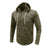 Men's Patchwork Slub Yarn Hooded Long-sleeve T-shirt