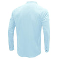 Men's Henley Collar Cotton Linen Long Sleeve Shirt