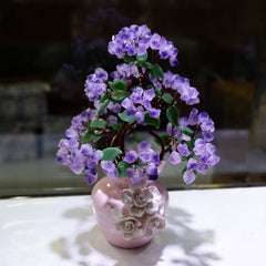 Amethyst natural porcelain basin crafts