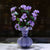 Handcrafted Natural Crystal Money Tree in Ceramic Vase - Deep Purple