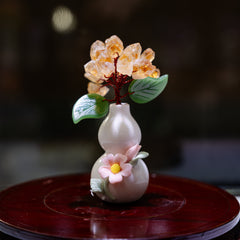 Crystal Flower Ornament with Four Unique Base Styles - Multiple Color Options