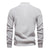 Men's Mock Neck Button-Up Cotton Pullover Sweater