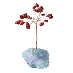 Natural Stone Crystal Base Mini Fortune Tree