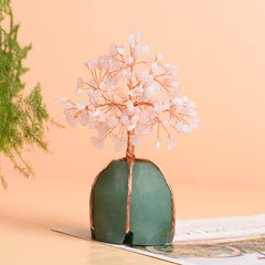 Natural Five-and-a-half-stone Base Crystal Fortune Tree