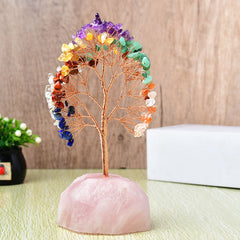Natural Amethyst Colorful Crystal Fortune Tree