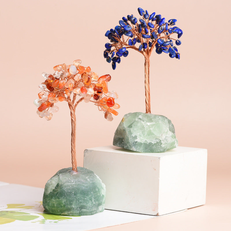 Natural Fluorite Fortune Tree