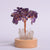 White Lamp Holder USB Natural Crystal Fortune Tree