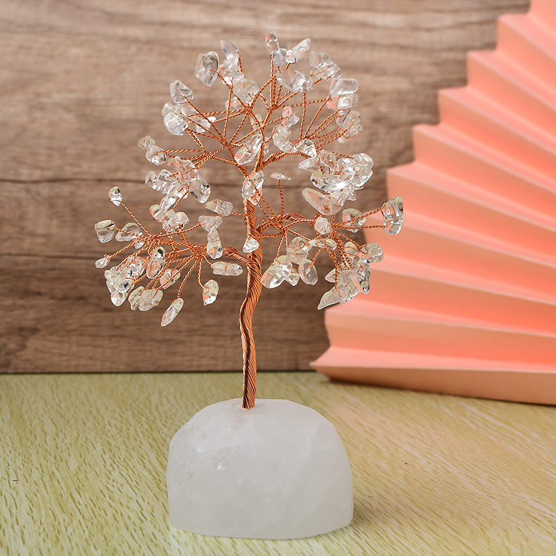 Natural Crystal Fortune Tree Ornaments