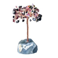 Natural Fluorite Base Crystal Fortune Tree