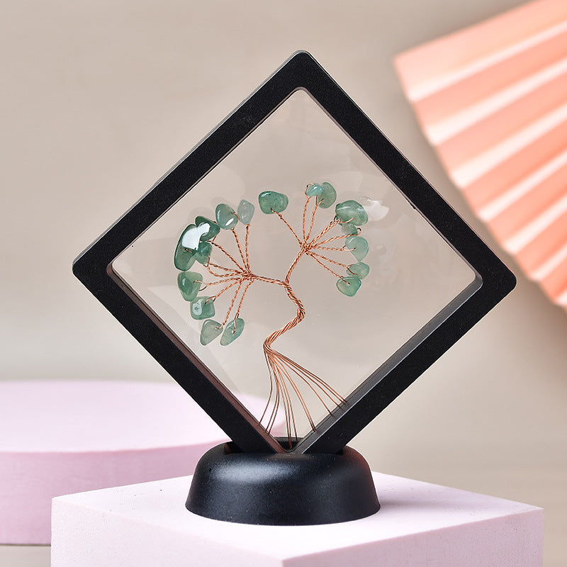Natural Crystal Photo Frame Fortune Tree
