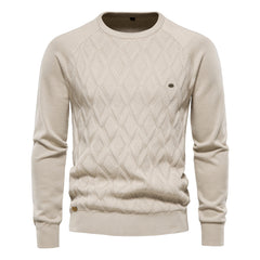 Men's Casual Solid Color Knitted Pullover