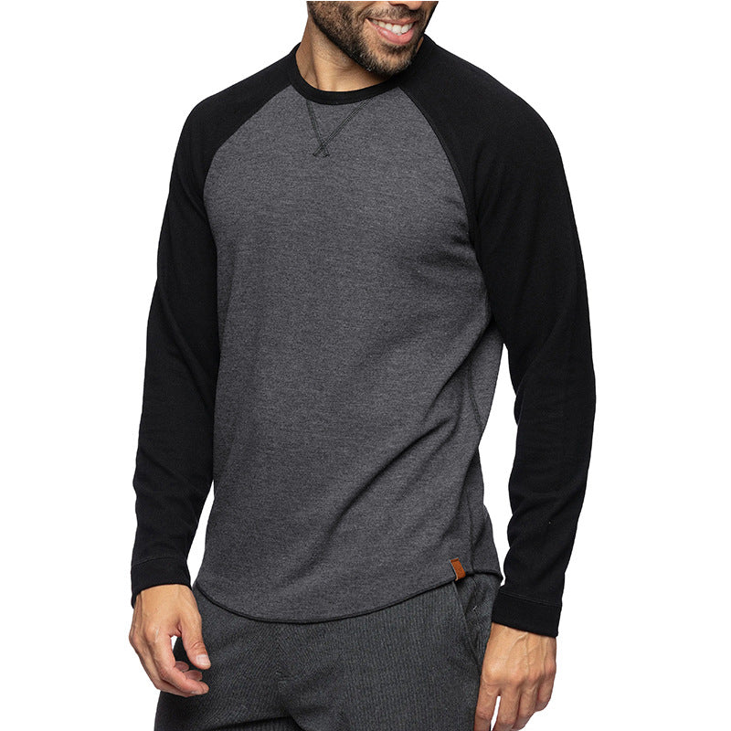 Men's Crew Neck Color Block T-shirt