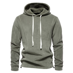 Men's Hooded Pullover with Drawstring Sweater