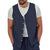 Men's Casual Button-Up Linen Vest