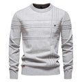Men's Striped Crewneck Pullover Sweater