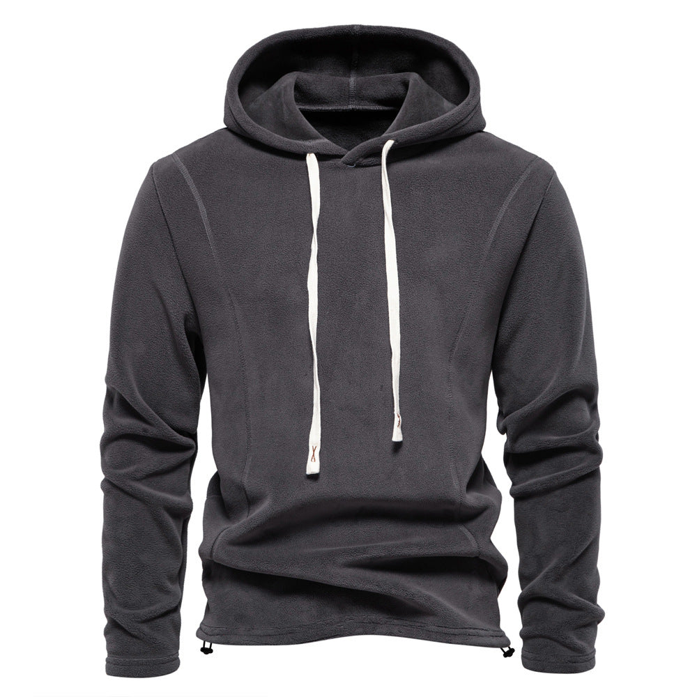 Men's Hooded Pullover with Drawstring Sweater