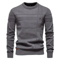 Men's Striped Crewneck Pullover Sweater