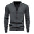 Men's Slim Fit V-Neck Cardigan Sweater