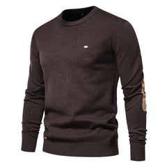 Men's Casual Crew Neck Pullover Knit Sweater