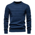 Men's Striped Crewneck Pullover Sweater