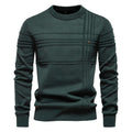 Men's Striped Crewneck Pullover Sweater