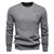Men's Round Neck Twist Patterned Giraffe Embroidery Sweater