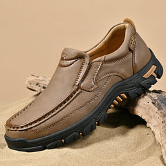Mitchell Shoes New Men's Non-slip Walking Leather Lightweight Breathable Casual Loafers