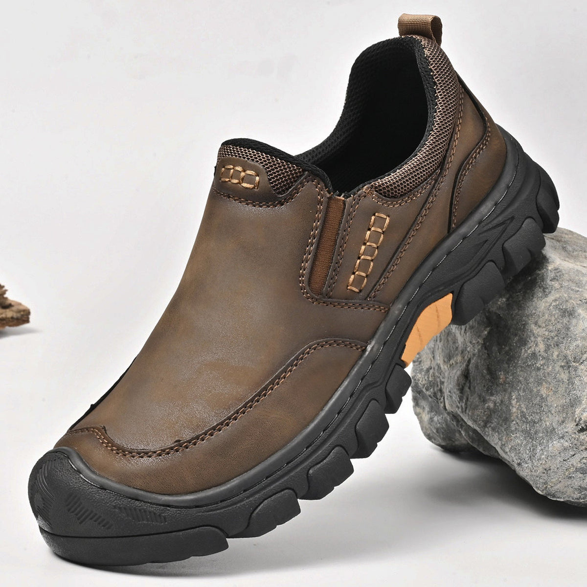 Mitchell Shoes Men's Leather Wearable Hiking Casual Shoes