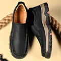 Mitchell Shoes Orthopedic Casual Genuine Leather Slip On Loafers
