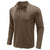 Men's Stand Collar Zip Solid Color Long Sleeve T-Shirt