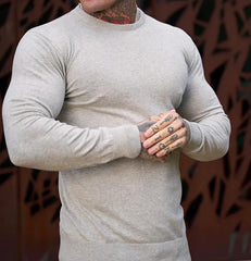 Men's Knit Solid Color Crew Neck Basic Casual Pullover Sweater