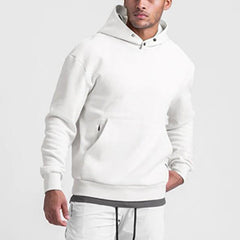 Men's Fleece Hidden Zipper Pocket Detail Hoodie