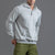 Men's Solid Color Sportswear Casual Thin Button Hooded Sweatshirt