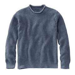 Men's Solid Color Casual Crew Neck Long Sleeves Sweater