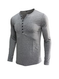 Daniel Solid Color Long-sleeved T-shirt