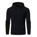 Men's Jacquard Check Color Block Pullover Hoodie Sweatshirts