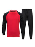 Terry Round Neck Sweater With Elastic Waist Sweatpants