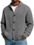 Autumn And Winter Solid Color Stand Collar Knitted Sweater Jacket