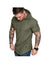 Men's Textured Solid Color High Quality Short Sleeve Pullover Hoodies Soft Breathable