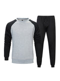 Terry Round Neck Sweater With Elastic Waist Sweatpants