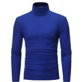 Men's Turtleneck Solid Color Casual Long Sleeve T-shirt