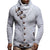 Men's Vintage Scarf Collar Button Cardigan Sweater