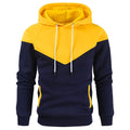 Men's Hoodie Pullover Patchwork Drawstring Sweatshirt With Pocket Sports & Outdoor Casual Daily