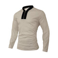Men's Half Zip Texture Stretch Baseball Collar Long Sleeve Tracksuit