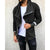 Men's Solid Color Hooded Slim Fit Fleece Diagonal Placket Sweatshirt