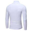 Men's Turtleneck Solid Color Casual Long Sleeve T-shirt