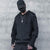 Men's Shoulder Tie Hooded Sweatshirt with Thumb Holes on Sleeves