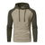 Men's Jacquard Check Color Block Pullover Hoodie Sweatshirts