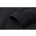 Men's Jacquard Drop Shoulder Half-zip Long Sleeve Sweatshirt