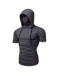 Men's Short Sleeve Hoodies T-shirt